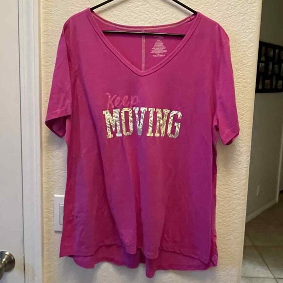 Danskin Now v neck tshirt - Picture 1 of 6